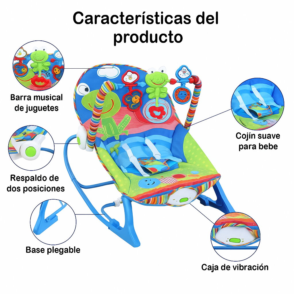 Mecedora musical para bebé