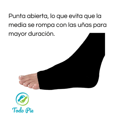 Media panty de compresión (Negra) - TodoPie