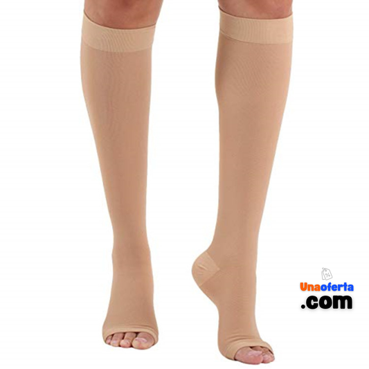 Media de compresión Pantorilla (Color Piel)
